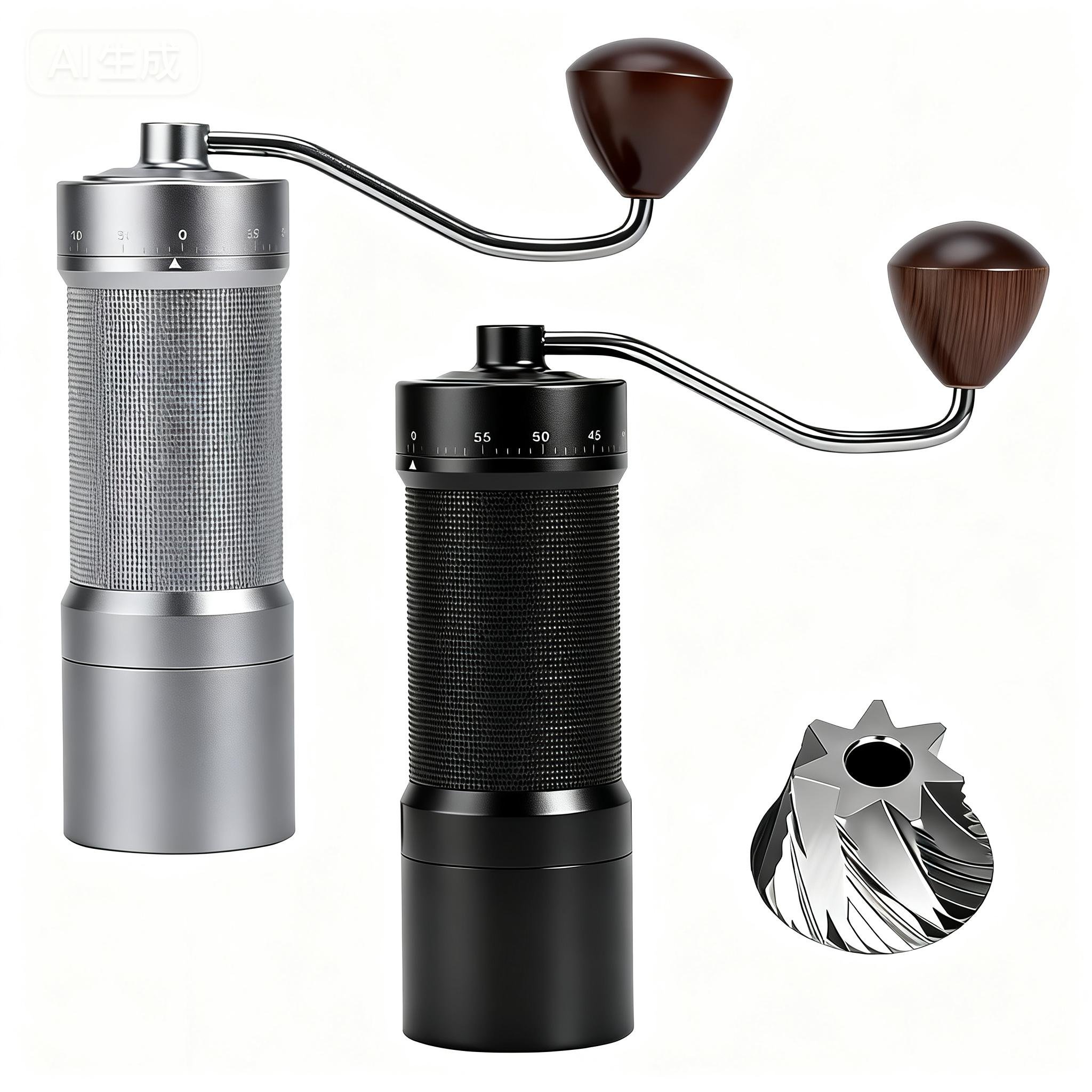 Burr Hand Grinder - Magnetische handmatige koffiemolen met 60 verstelbare