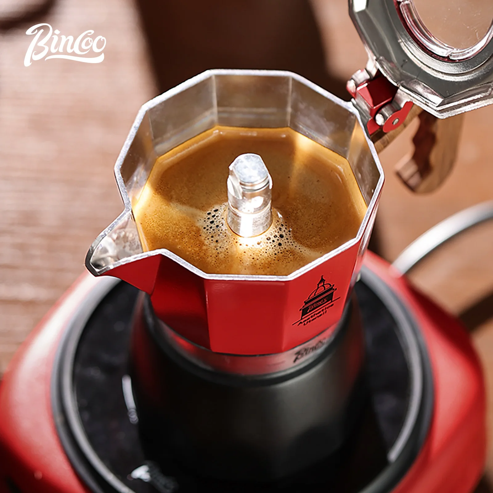 Bincoo Dubbele Klep Koffie Mok - Moka Pot Stove recensie en prijs