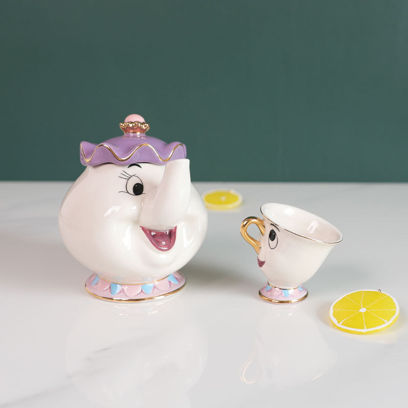 Hete theepot cartoon Belle en  - Coffee Tea And Sugar Set recensie en prijs