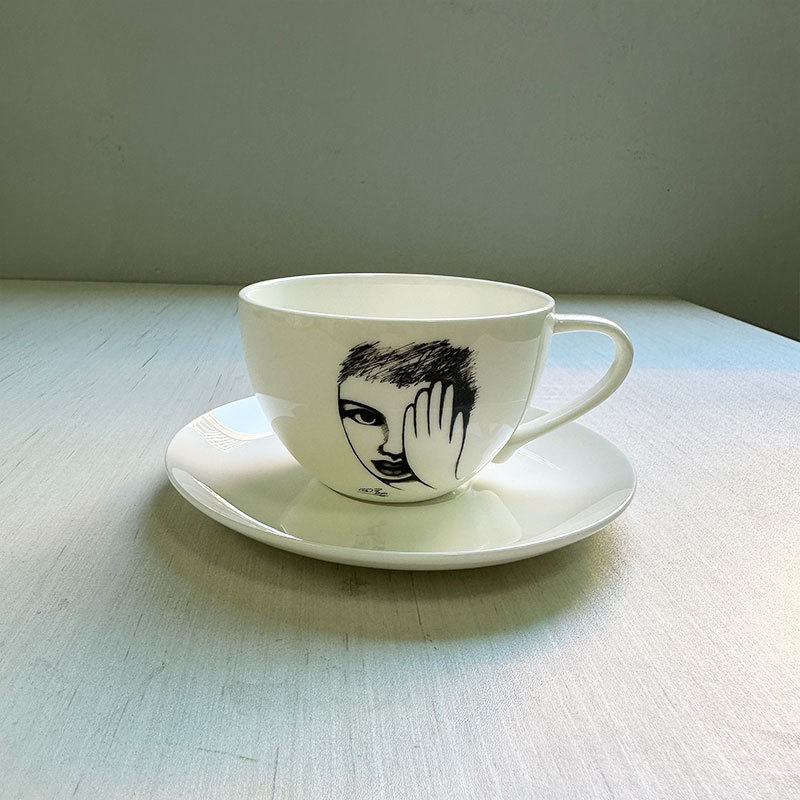 Keramische beker met handgesch - Coffee Tea Images recensie en prijs