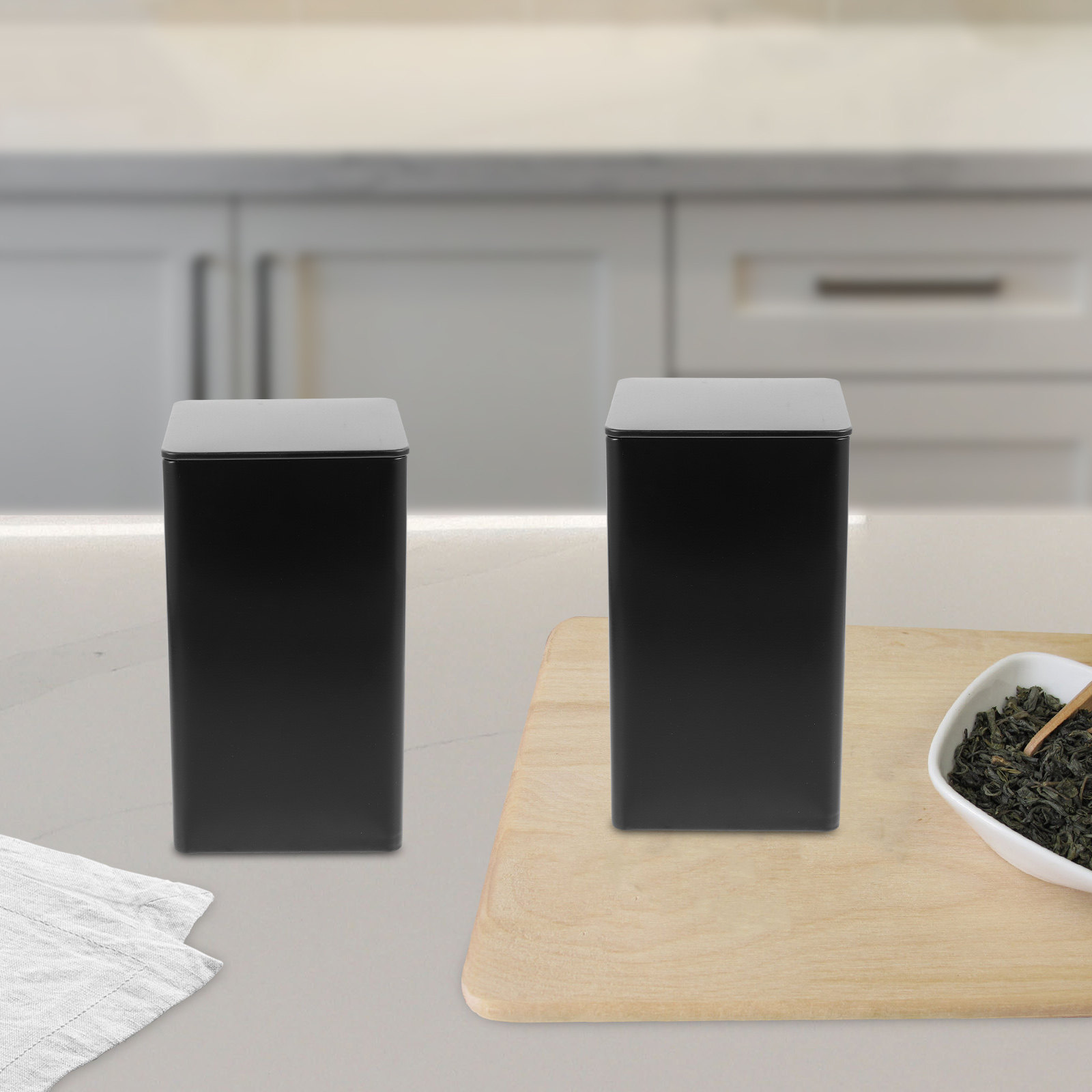 4 stuks opbergpotten, grote op - Coffee Tea Sugar recensie en prijs